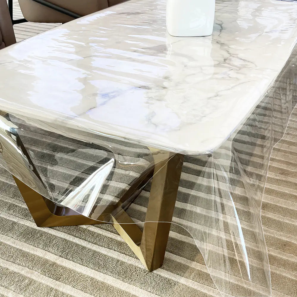 Transparent PVC Waterproof Table Mat for Dining Tables