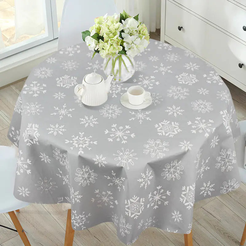 Waterproof PEVA/EVA Tablecloth with Embossed Edges