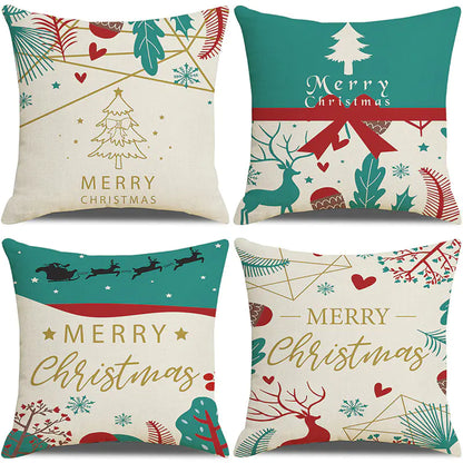 Christmas Pillow Cover Set for Living Room Sofa