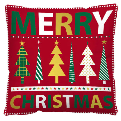 Red and Black Plaid Christmas Pillow Cover (Nordic Style)