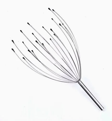 Stainless steel head massager