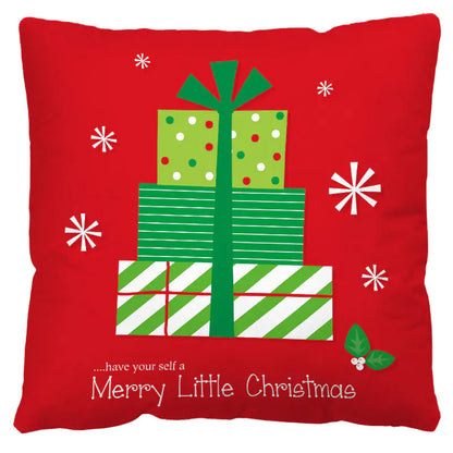 Red and Black Plaid Christmas Pillow Cover (Nordic Style)