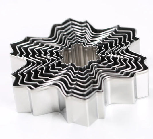 Snowflake Cookie Cutter Set - 9 Piece Molds