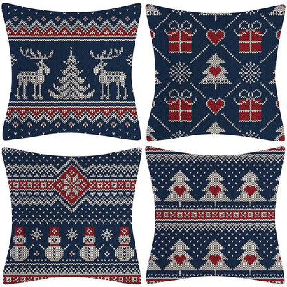 Christmas Pillow Cover Set for Living Room Sofa