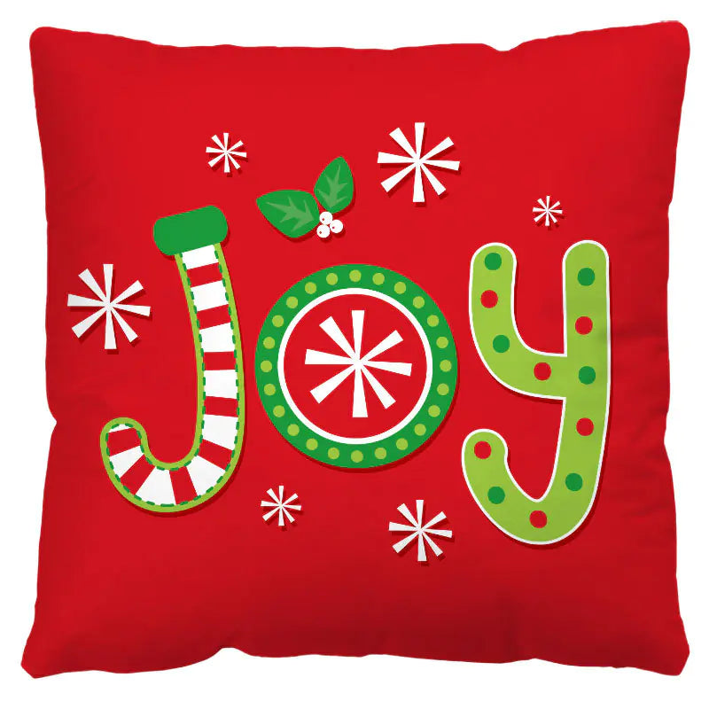 Red and Black Plaid Christmas Pillow Cover (Nordic Style)