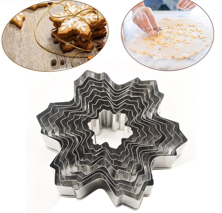 Snowflake Cookie Cutter Set - 9 Piece Molds