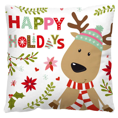 Red and Black Plaid Christmas Pillow Cover (Nordic Style)