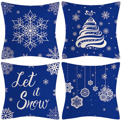 Christmas Pillow Cover Set for Living Room Sofa