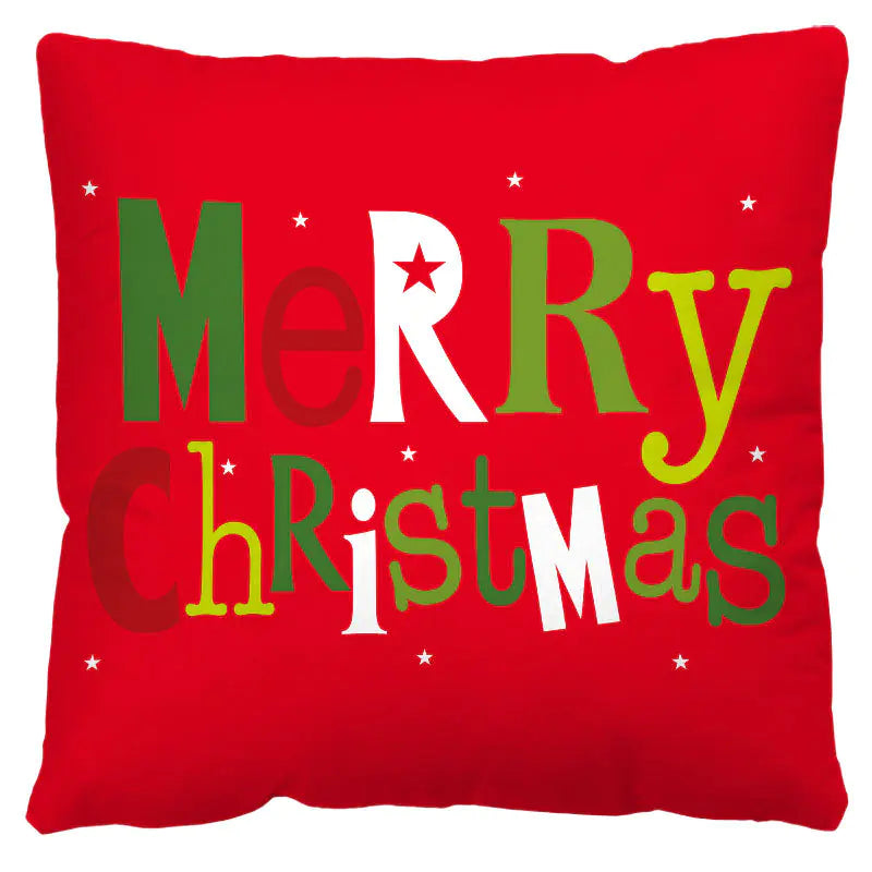 Red and Black Plaid Christmas Pillow Cover (Nordic Style)