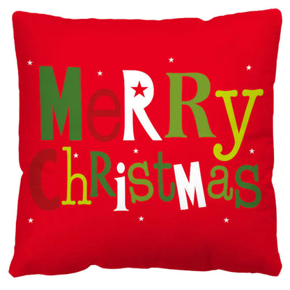 Red and Black Plaid Christmas Pillow Cover (Nordic Style)