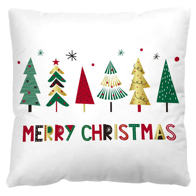 Red and Black Plaid Christmas Pillow Cover (Nordic Style)